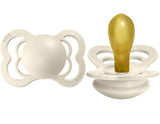 BIBS Pacifier SUPREME Latex - Size 2 - 2 PK - Natural Rubber