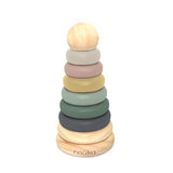 noüka Wood and Silicone Stacker