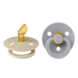 BIBS Pacifier Original COLOUR Latex 2 PK Anatomical