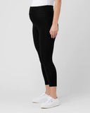 RIPE Maternity Organic Over Bump 3/4 Legging - Black