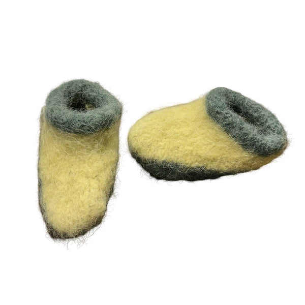 Wool Felted Slippers - Size 8-10