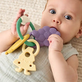 Itzy Ritzy Trio Multi-Textured Silicone Teether with 3 Charms