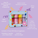 No Nasties Cute Fruit Natural Kids Lip Gloss Gift Set