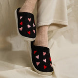 Multi Hearts Home Slippers - Women's