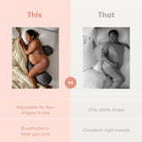 Frida Mom Adjustable Keep Cool Pregnancy Pillow