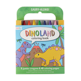 Ooly Carry Along! Coloring Book and Crayon Set - Dinoland