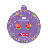 Girl Nation Holiday Clip-on Earrings