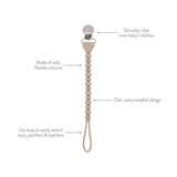 Itzy Ritzy Sweetie Strap™ Silicone One-Piece Pacifier Clips