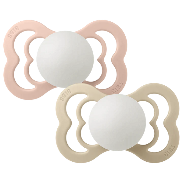 BIBS Supreme Pacifier - 2 Pack - Size 1 Glow in the Dark