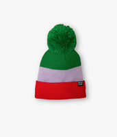 Tricolor Beanie Lined With Fleece