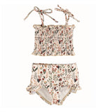 Current Tyed The "Ivy" Girls High Waist Smocked Bikini