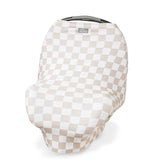Itzy Ritzy Taupe Checkerboard Mom Boss™ 4-in-1 Multi-Use Cover