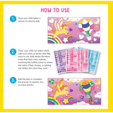Color-By-Dots Sticker Book -- Unicorns