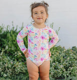 Current tyed the " Isabella " Ruffle Rashguard Suit