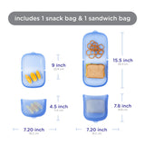 UBBI Platemate Silicone Sandwich and Snack Bags