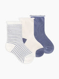 Snugabye Organic Cotton Toddler Crew Socks 3-Pack