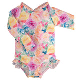 Current tyed the " Isabella " Ruffle Rashguard Suit