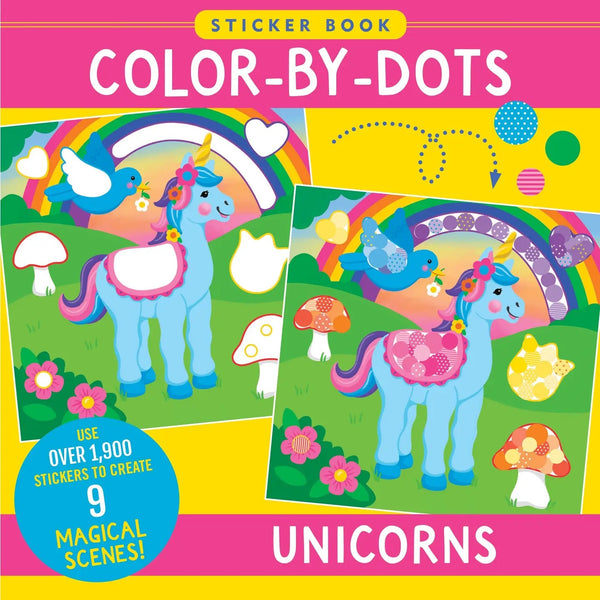 Color-By-Dots Sticker Book -- Unicorns