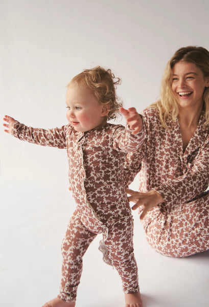 Bambi & Birdie Ruffled Zipper Sleeper - MEADOW