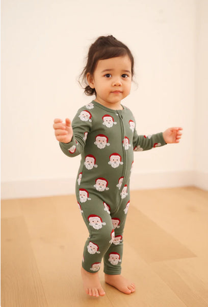 Bambi & Birdie Zipper Sleeper - SANTA