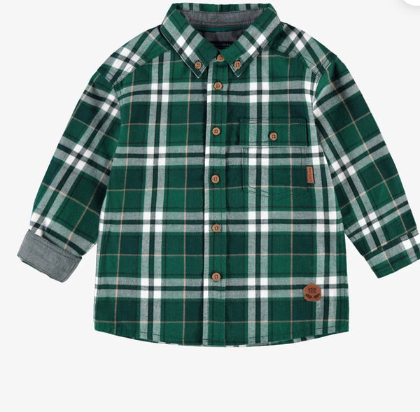 Souris Mini Green Plaid Shirt