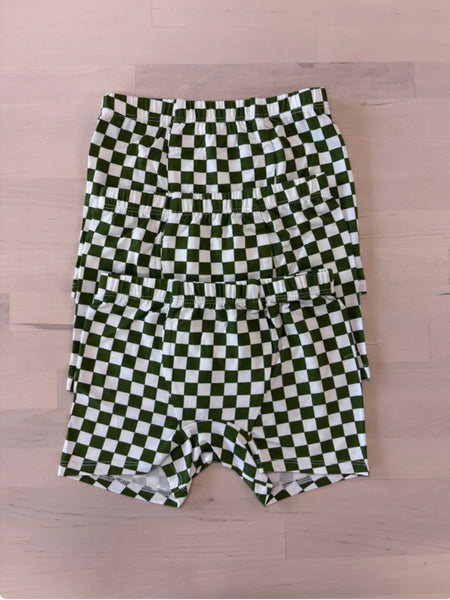 Bambi & Birdie Kids Boxers - 3 Pack - Green Check
