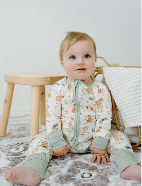 Peaks & Valleys Baby  Sleeper with Fold-Over Cuffs