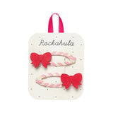 Rockahula Cutesy Bow Stripy Clips