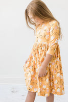 Mila & Rose Dandelions in Fall Twirl Dress