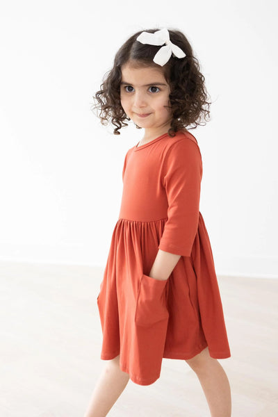 Mila & Rose Pumpkin Spice Pocket Twirl Dress