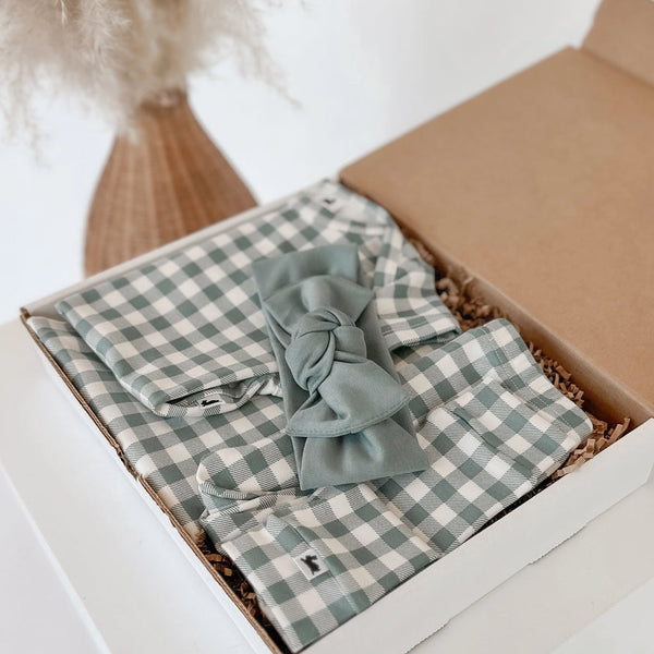 Little & Lively Newborn Layette Gift Box - Eucalyptus 0-6M