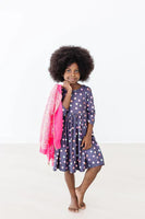 Mila & Rose City Girl 3/4 Sleeve Pocket Twirl Dress