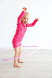 Mila & Rose Fuchsia Flash Active Shorty Shorts