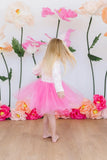 Mila & Rose Purr-fectly Pink L/S Tutu Dress