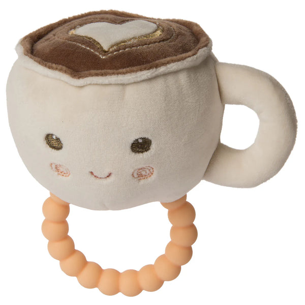 Mary Meyer Sweet - Soothie Teether Rattles - Hot Latte - 5"