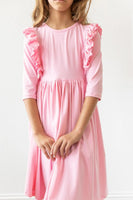 Mila & Rose Bubblegum Pink Ruffle Twirl Dress