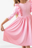 Mila & Rose Bubblegum Pink Ruffle Twirl Dress