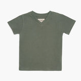 Mini Mioche Premium Gots-Certified Organic Cloud V-Neck Tee