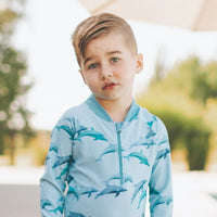 Honeysuckle Find Your Porpoise Sunsuit