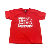 Haylani Apparel - Snacks are my love language T-Shirt