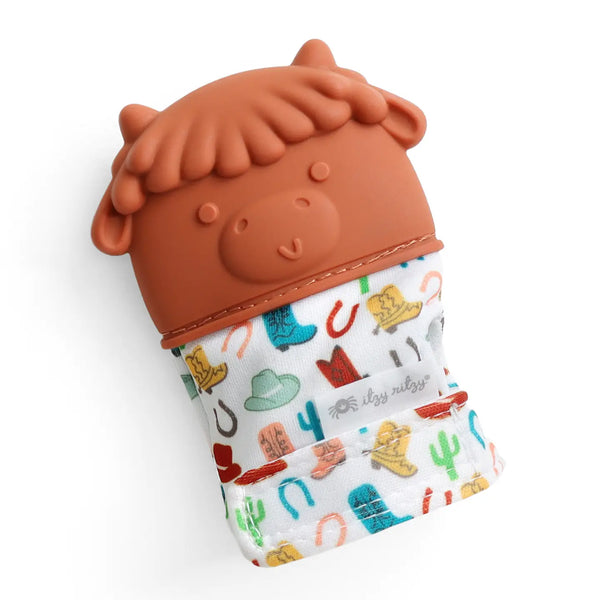 Itzy Ritzy Itzy Mitt™ Silicone Teething Mitts - Highland Cow
