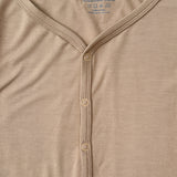 Belan.J Women's Henley Snap Top Lounge Set - Sandstone