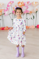 Mila & Rose Out of this World 3/4 Sleeve Pocket Twirl Dress