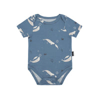 Belan.J Short Sleeve Onesie - Belugas