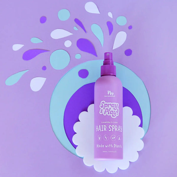 No Nasties Plant Based  Hair Spray in Calming Lavender and Fresh Lime 200ml