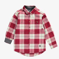 Souris Mini Red and cream plaid shirt