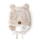 Petit Coulou Minky Bear Hat for Baby (0-18m)