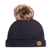 Petit Coulou Baby hat with pompom (0-12m)