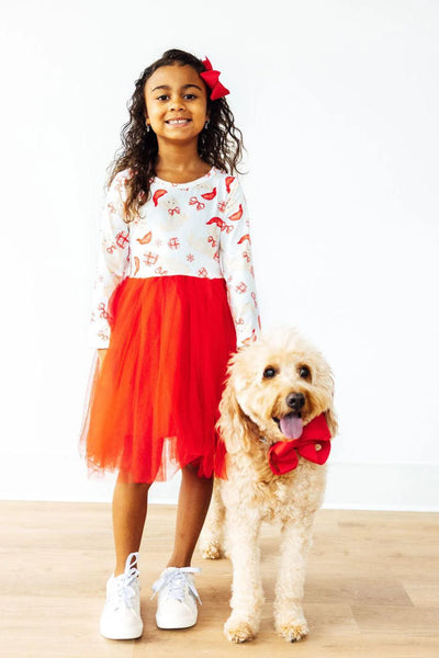Mila & Rose Santa Paws L/S Tutu Dress