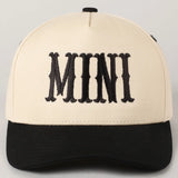 Mini Typographic Design Embroidery Baseball Cap